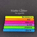 Personalized Epoxy Glitter Black Ink Pen: Refillable