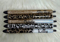 Personalized Epoxy Glitter Black Ink Pen: Refillable