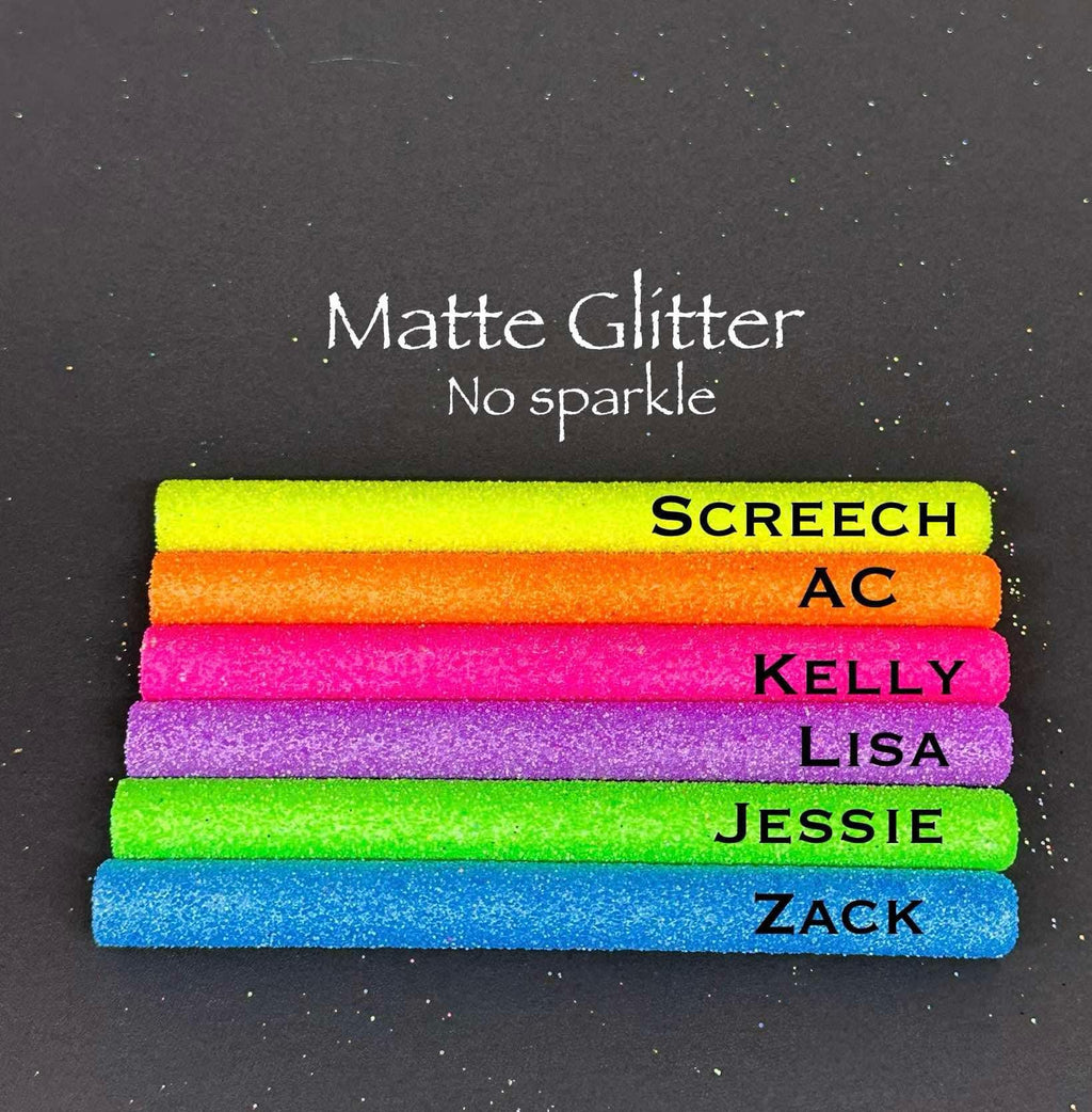 Non-Personalized Epoxy Glitter Black Ink Pen: Refillable