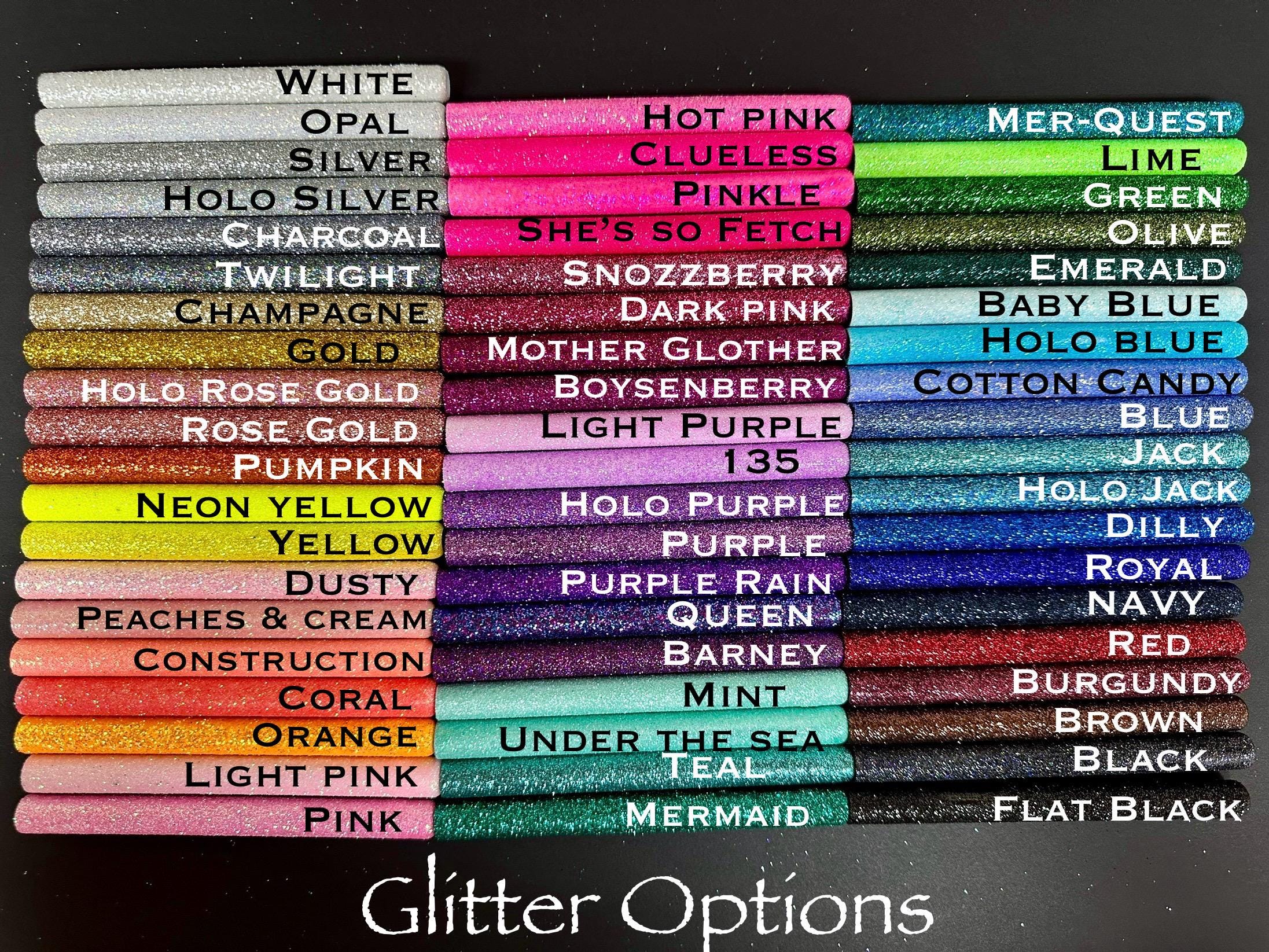 Custom Personalized School Logo Epoxy Glitter Black Ink Pen: Refillable