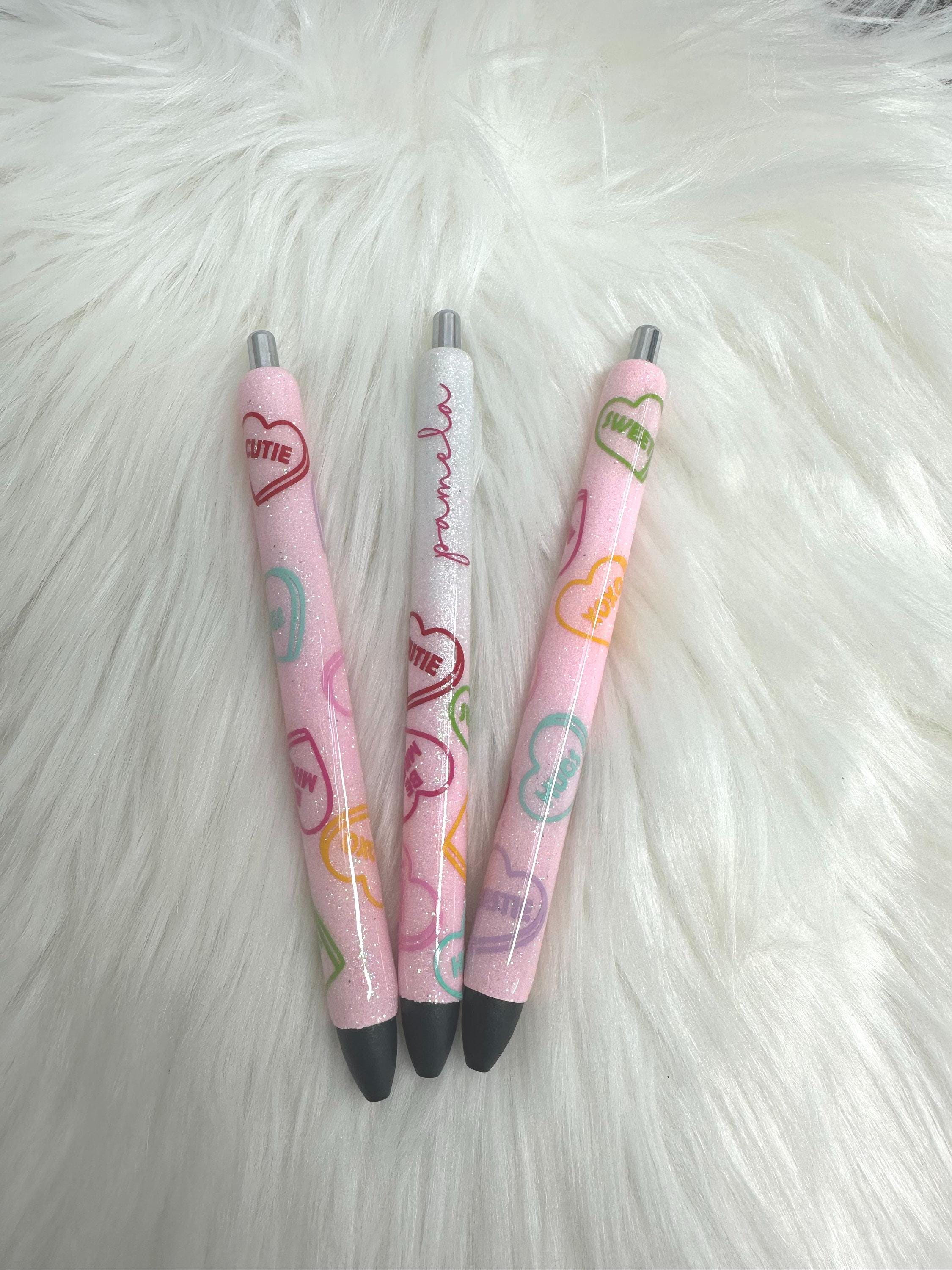 Valentine’s Day Glitter Pen | Heart Glitter Pen | Love Glitter Pen | InkJoy Glitter Pen | Personalized Pen