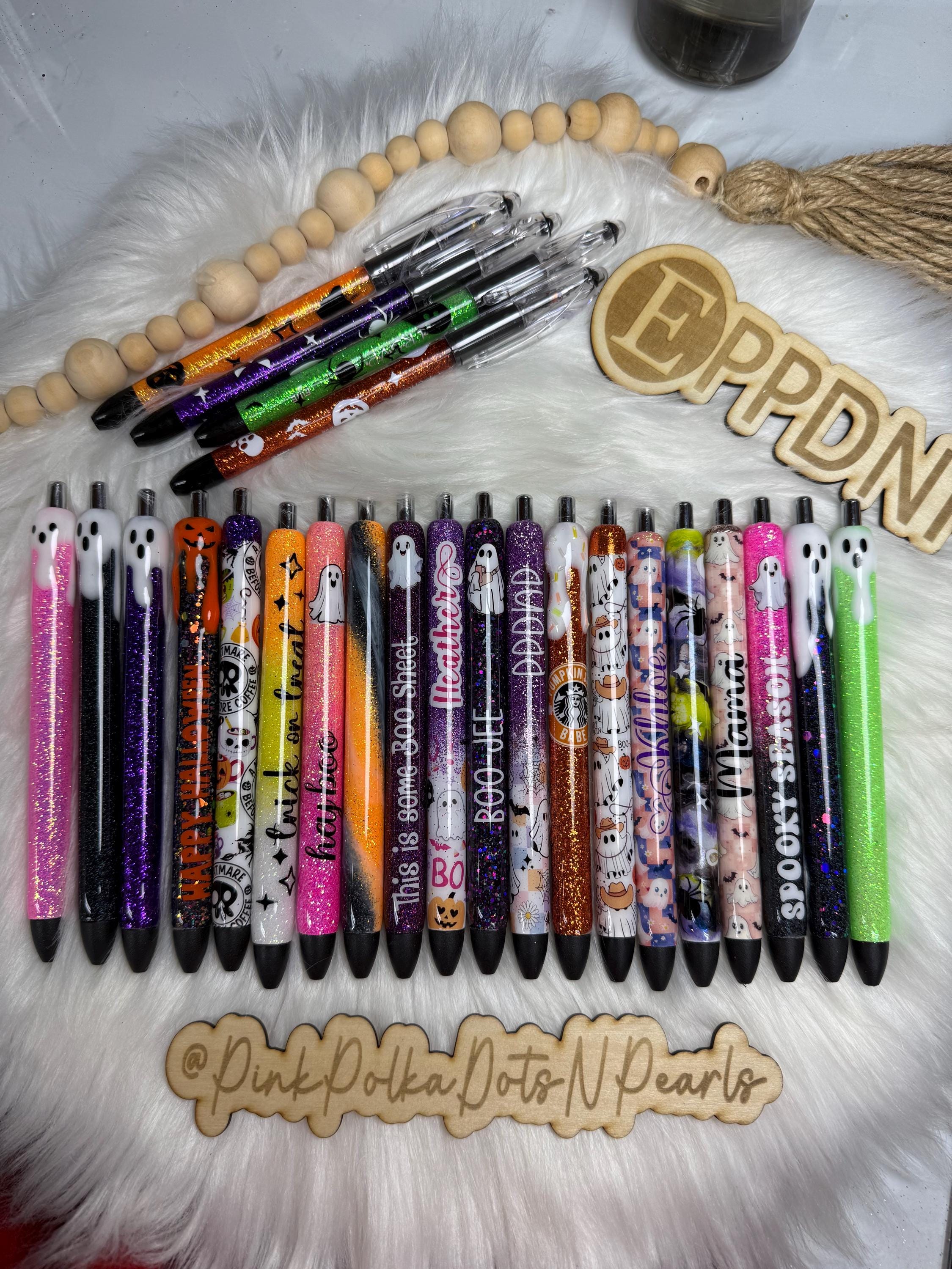 Halloween RSVP Personalized Glitter Ball Point Pen