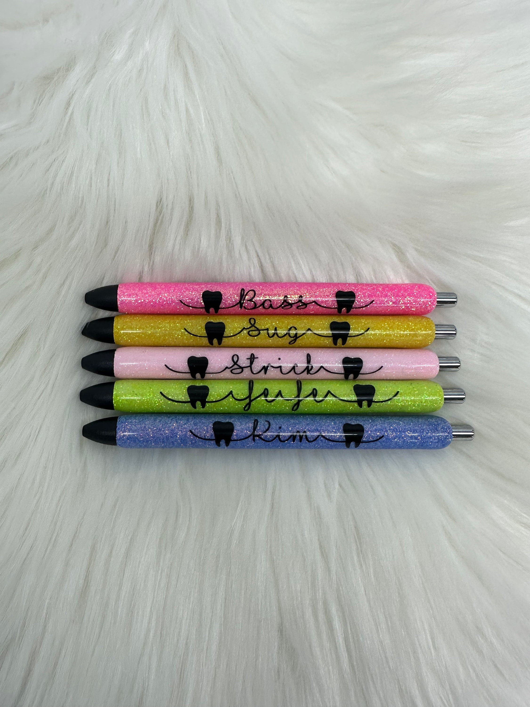 Dental, Dentist, Dental Assistant Glitter Tooth Pen