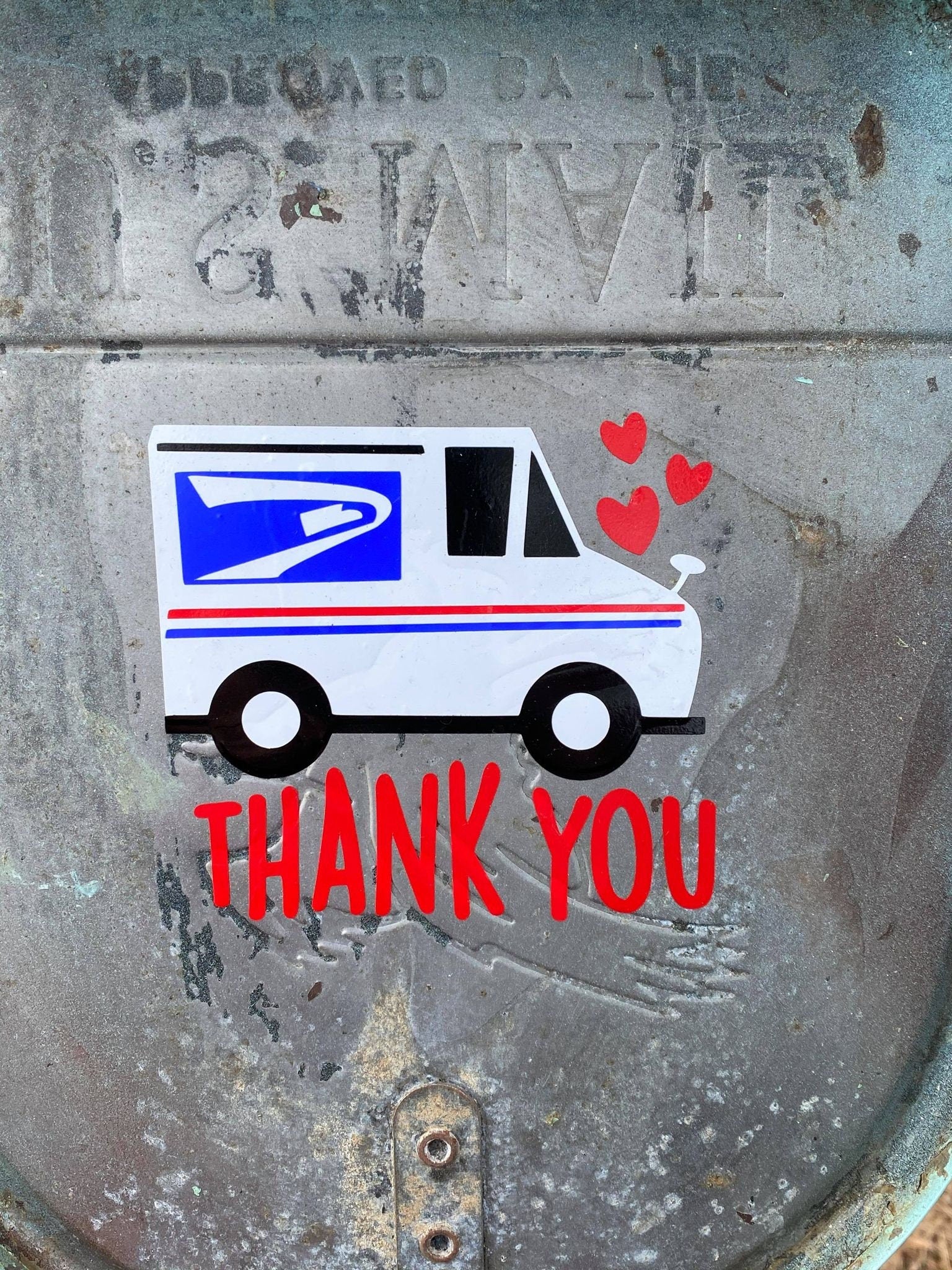 Thank You Decal | Mailbox Decal | Essential Worker Decal | Support Essential Workers | Mailbox Door Decal