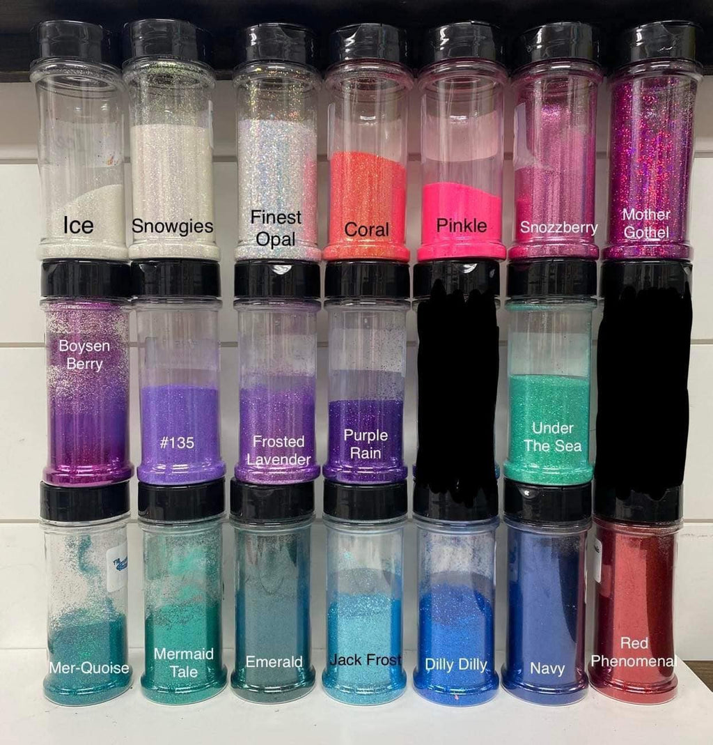Crayon Teacher Personalized Epoxy Glitter Black Ink Pen: Refillable