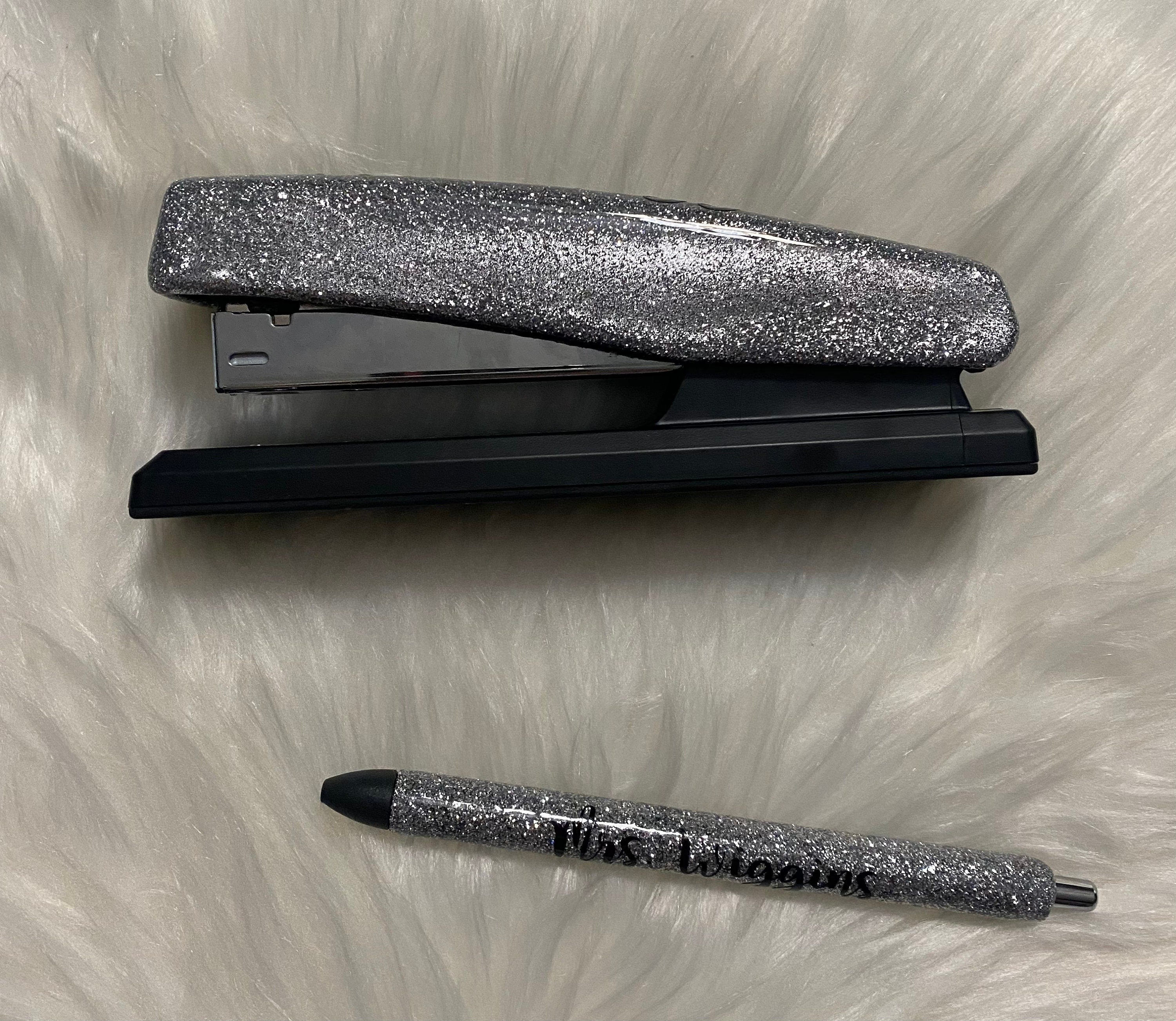 Personalized Glitter Stapler with or without Matching Pen Great for teachers