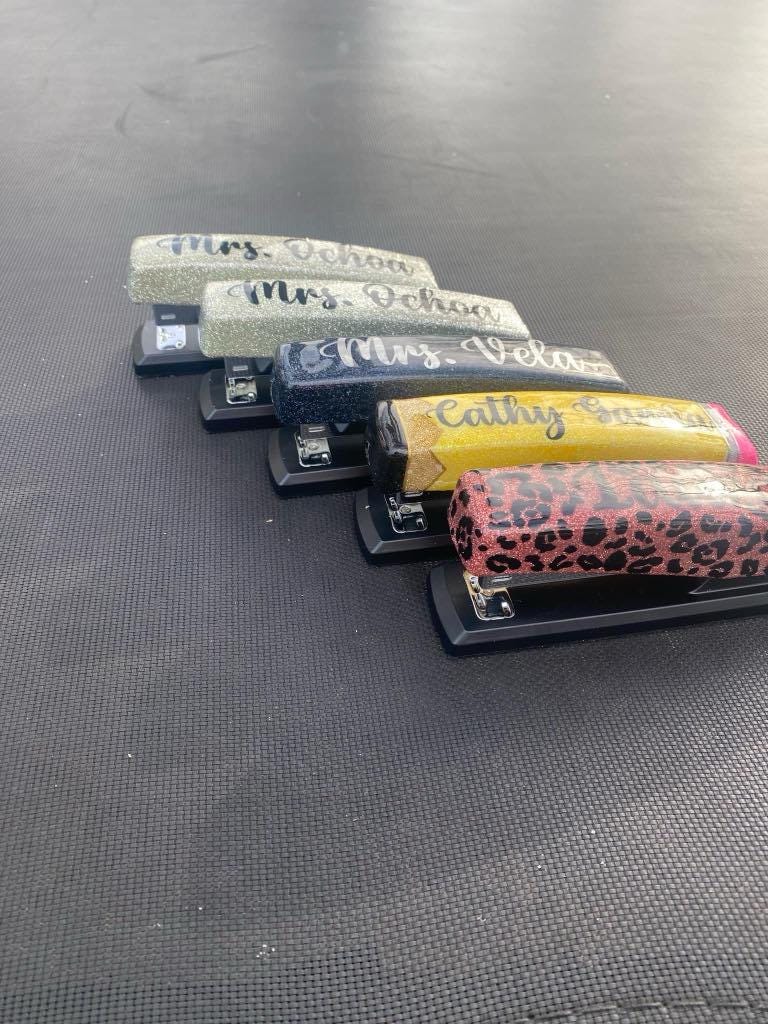 Personalized Glitter Stapler with or without Matching Pen Great for teachers