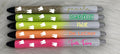 Dental Dentist Personalized Epoxy Glitter Black Ink Pen: Refillable