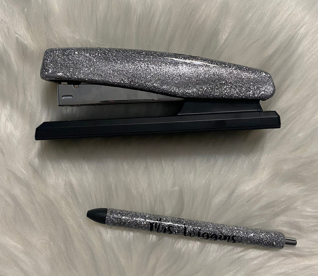 Personalized Glitter Stapler with or without Matching Pen Great for teachers