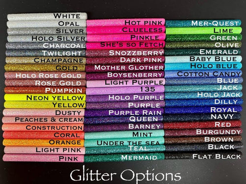 Dental Dentist Personalized Epoxy Glitter Black Ink Pen: Refillable