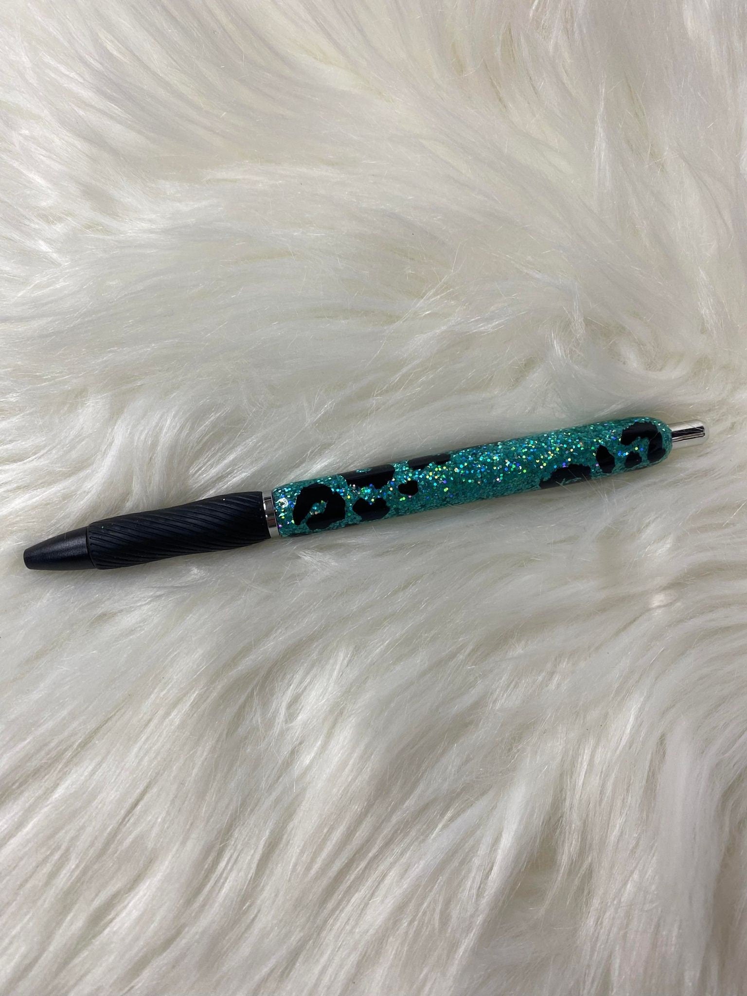 Sharpie S-Gel Personalized Epoxy Glitter Black Ink Pen with Grip: Refillable