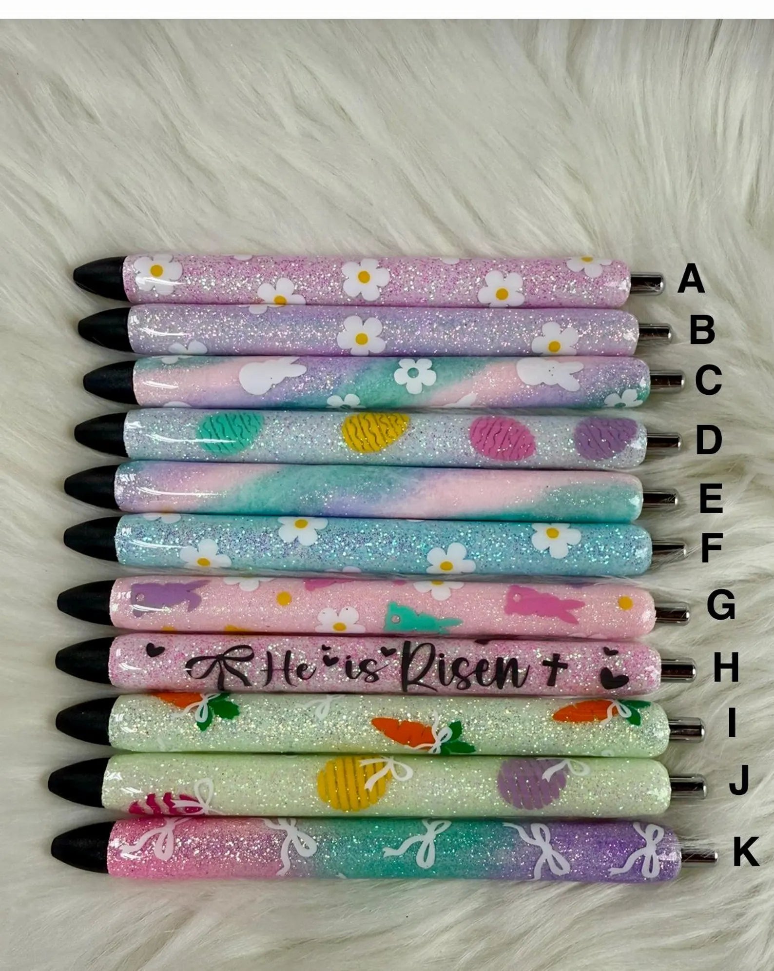 Easter Glitter Pen | Heart Glitter Pen | Love Glitter Pen | InkJoy Glitter Pen | Personalized Pen