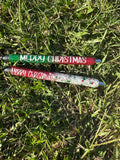 Merry Christmas Pen Personalized Epoxy Glitter Black Ink Pen: Refillable